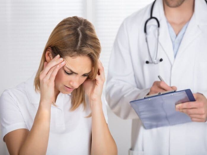 Patient with impaired brain that works at the doctor